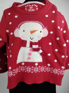 Sweter świąteczny Early Days na wiek 6 - 9 miesięcy 