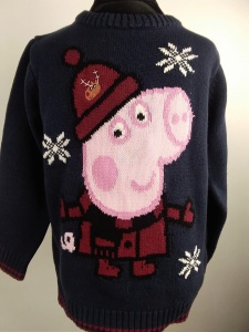 Sweter świąteczny Peppa na wiek 5-6 lat 