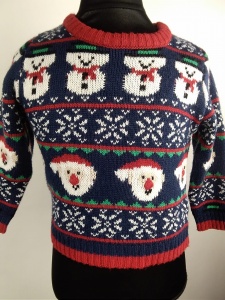 Sweter świąteczny norweski na wiek 12/ 18 miesięcy 