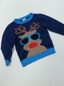 Sweter świąteczny F&F na 12-18 miesięcy 