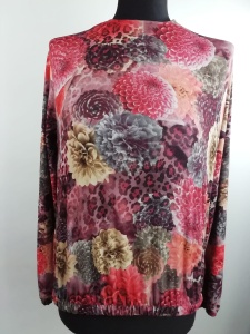 Bluzka w kwiaty Brown rozmiar 38 