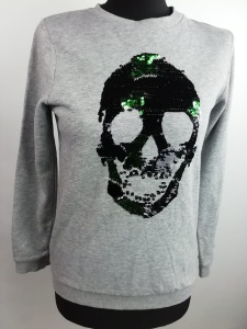 Bluza czaszka Halloween na wiek 12 lat