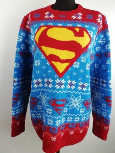 Sweter świąteczny Superman rozmiar 44 men