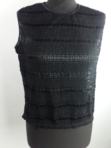 Bluzka czarna koronka Marks and Spencer rozmiar 42