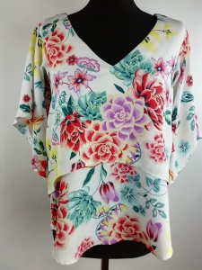 Bluzka w kwiaty Marks and Spencer rozmiar 34- 36