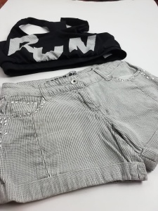 Spodenki krótkie jeans i top na wiek 12 - 13 lat 