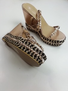 Buty koturny złote No Doubt rozmiar 38