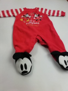 Kombinezon świąteczny Disney Mickey na wiek 3- 6 miesięcy 