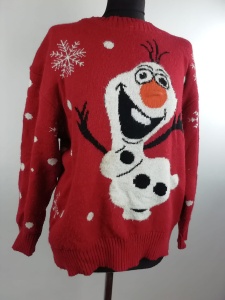 Sweter świąteczny Olaf Kraina Lodu rozmiar 38