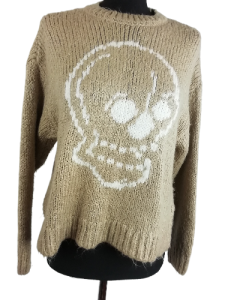 Sweter czaszka Halloween Bershka rozmiar 36