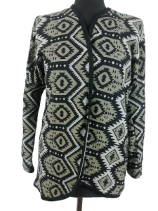 Sweter narzuta w azteckie wzory Sinsay rozmiar 36