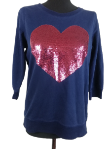 Bluza serce Walentynki George rozmiar 36