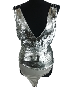 Bluzka body srebrne Asos rozmiar 36