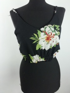 Bluzka letnia w kwiaty top rozmiar 36