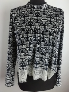 Bluzka we wzory Zara Woman rozmiar 38