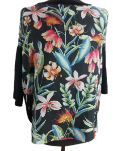 Bluzka w kwiaty Zara Knit rozmiar 38