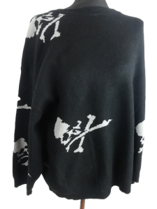 Sweter czaszka Halloween Shein rozmiar 52