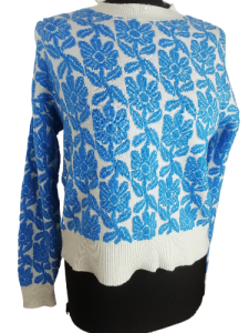 Sweter damski w kwiaty Amisu rozmiar 36