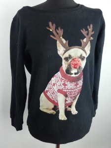 Bluza świąteczna z psem od George rozmiar 40