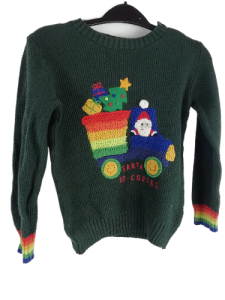 Sweter świąteczny dla dziecka Next na wiek 4 5 lat bawełna 