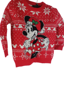 Sweter świąteczny Myszka Miki Disney na wiek 1 2 lata 