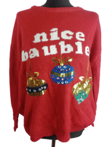 Sweter świąteczny z bankami rozmiar 40 