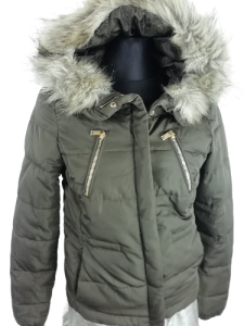 Kurtka zimowa damska H&M Divided rozmiar 36 z kapturem 