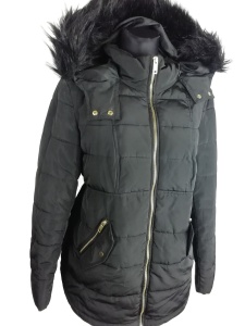 Kurtka zimowa damska H&M Mama rozmiar 36 z kapturem 