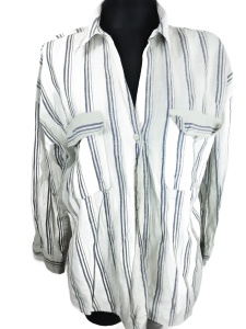 Bluzka letnia w paski Zara rozmiar 38 bawełna 