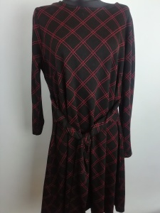 Sukienka dresowa w kratę BodyFlirt rozmiar 44-46 