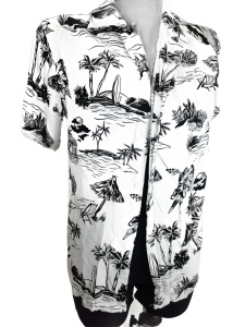 Koszula męska hawajska House rozmiar 36 wiskoza 