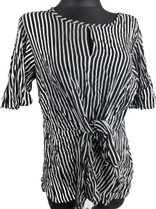 Bluzka letnia w paski BodyFlirt rozmiar 38 wiskoza 