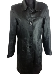 Płaszcz skórzany długi damski rozmiar 40