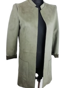 Płaszcz wiosenny zamszowy damski H&M rozmiar 34