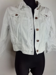 Kurtka katana jeans damska biała New Look rozmiar 42