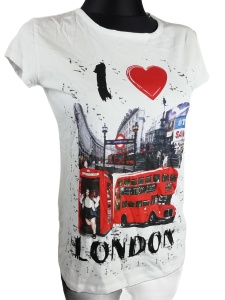 Koszulka bawełniana London rozmiar 38