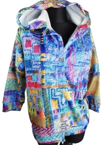 Bluza kolorowa na Paradę Równości rozmiar 40 z kapturem 