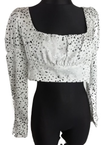 Bluzka letnia w groszki Missguided rozmiar 36