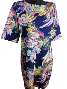 Piękna sukienka pawie oczko Fashion Style rozmiar 40