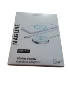 Hama ładowarka MagCharge 15 W z kablem USB C biała 