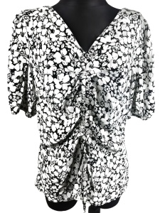 Bluzka letnia w kwiaty F&F rozmiar 46