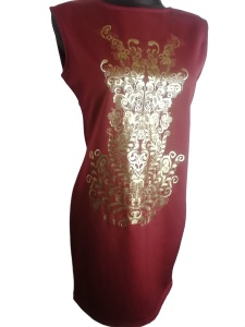 Sukienka z ornamentem Miss Sexy rozmiar 38