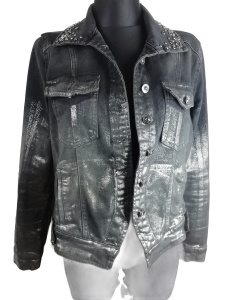 Kurtka katana zdobiona jeans damska O She rozmiar 40