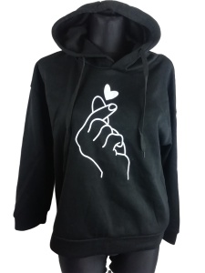 Bluza czarna z kapturem rozmiar 40