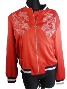 Kurtka bomberka damska z haftem H&M rozmiar 36-38 