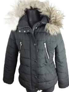 Kurtka zimowa damska H&M rozmiar 38 z kapturem 
