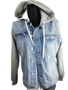 Kurtka katana jeans męska H&M Divided roz. 38 z kapturem 