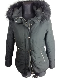 Kurtka zimowa damska H&M rozmiar 34 z kapturem 